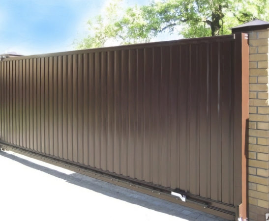 Ворота из профнастила в Лермонтове